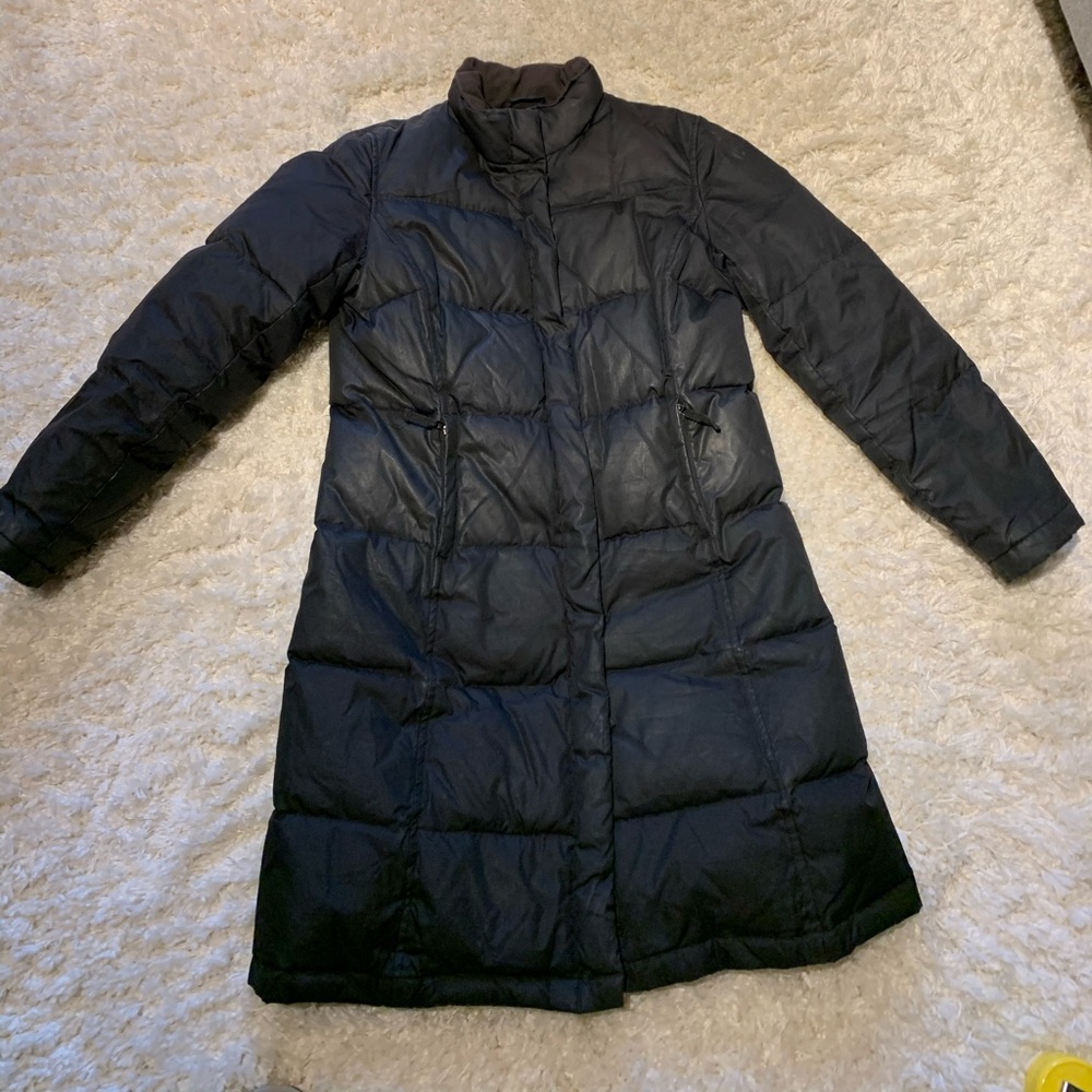 GAP Womens Sz xs Black Down Puffer Parka